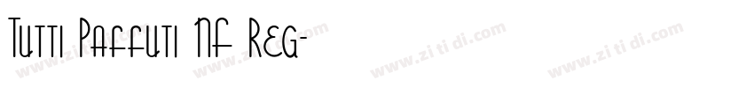 Tutti Paffuti NF Reg字体转换